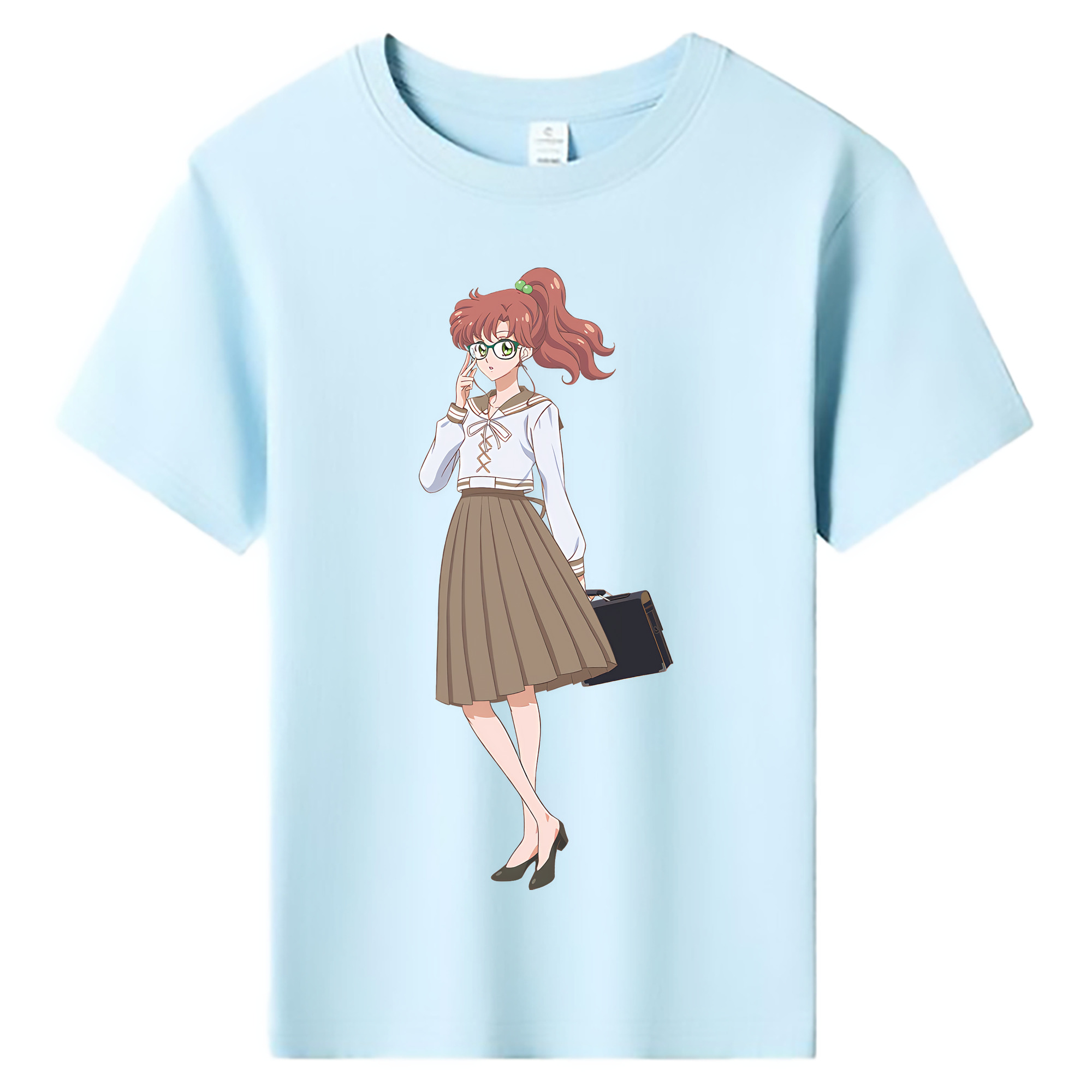 （画像用） 美少女戦士セーラームーン 木野 まこと きの まこと Sailor Moon Kino Makoto （セーラージュピター；Sailor Jupiter） 綿100％キッズTシャツ（フロントプリント）